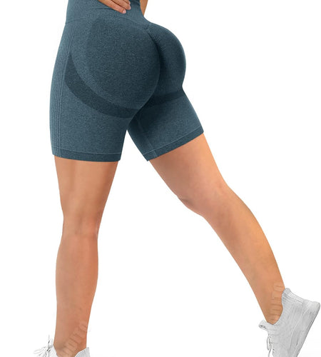 Scrunch Butt Lifting Shorts for Women Workout Gym Smile Contour Seamless Leggings High Waist Ruched Booty Yoga Shorts