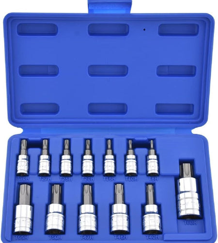 ® 10073A Tamper Proof Torx Bit Socket Set, T8 – T60, S2 Steel | 13-Piece Set