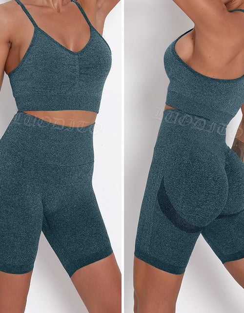 Load image into Gallery viewer, Scrunch Butt Lifting Shorts for Women Workout Gym Smile Contour Seamless Leggings High Waist Ruched Booty Yoga Shorts
